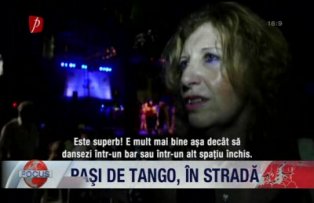 Pasi de tango in strada
