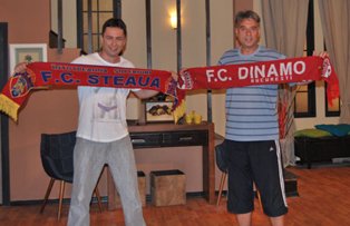 Stelistul Catalin Marin si dinamovistul Bogdan Dumitrescu sunt pregatiti pentru derbiul Steaua - Dinamo