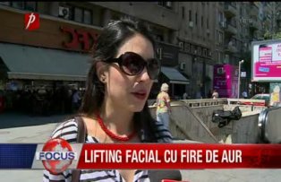 Lifting facial cu fire de aur