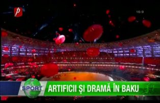 Artificii şi dramă în Baku