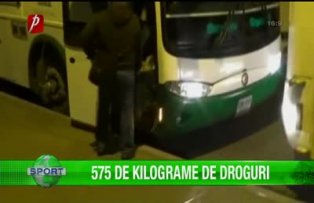 575 de kilograme de droguri