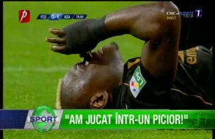 "Am jucat într-un picior!"