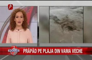 Prăpăd pe plaja din Vama Veche