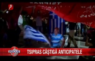 Tsipras câştigă anticipatele