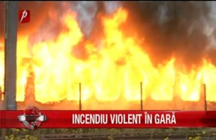 Incendiu violent în Gara de Nord din Timişoara