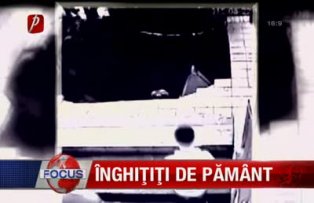 Înghiţiţi de pământ