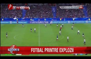 Fotbal printre explozii