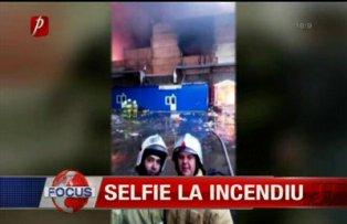 Selfie la incendiu