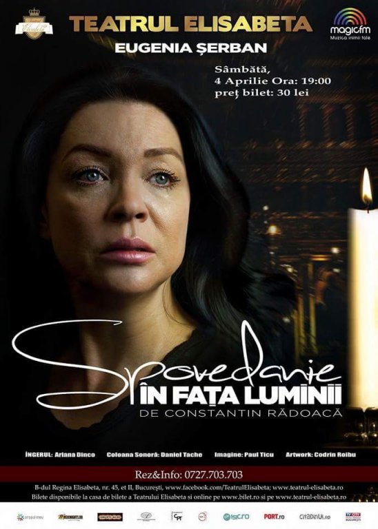 “Spovedanie in fata luminii”, un spectacol monolog cu “trasnita” Eugenia Serban