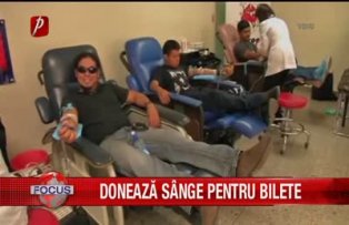 Doneaza sange pentru bilete