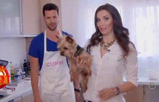 VIDEO / Adi Nartea, sotia lui si Brioche, spectacol in bucatarie. Cum s-a descurcat familia "Ciumpi" la gatit