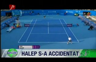Halep s-a accidentat