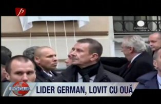 Lider german lovit cu oua