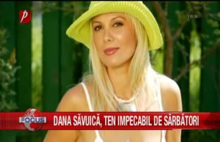 Dana Săvuică ten impecabil de sarbatori