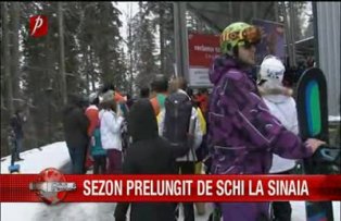 Sezon prelungit de schi la Sinaia