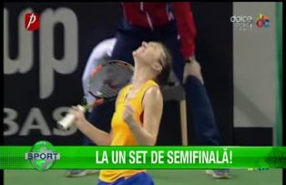 La un set  de semifinală!