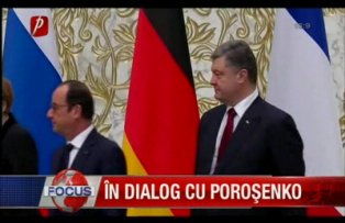 Iohannis în dialog cu Poroşenko