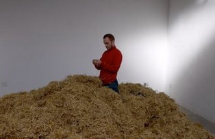 Un artist italian va căuta acul în carul cu fân, la propriu!