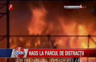 Haos la parcul de distractii