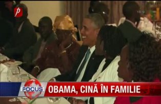 Obama, cină în familie