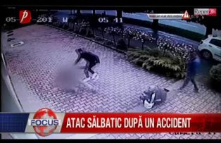 Atac salbatic dupa un accident