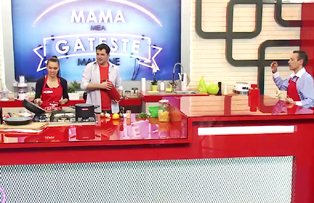 VIDEO / Cove sufla si-n iaurt dupa incendiul din bucataria "Mama mea gateste mai bine": "Sunt pregatit. In caz de ceva sunt cu tine"