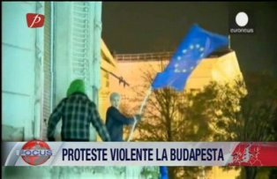 Proteste violente la Budapesta