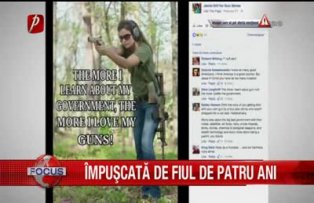 Împuşcată de fiul de patru ani