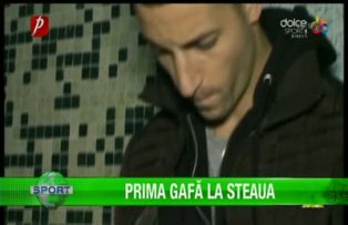 Prima gafă la Steaua