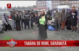 Tabara de romi daramata