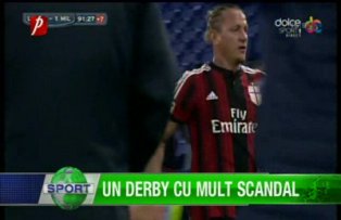 Un derby cu mult scandal