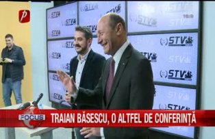 Traian Băsescu, o altfel de conferinţă