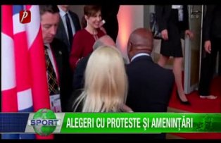 Alegeri cu proteste şi ameninţări