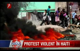 Protest violent in Haiti