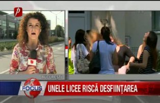 Unele licee risca desfiintarea