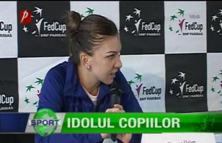 Halep, idolul copiilor