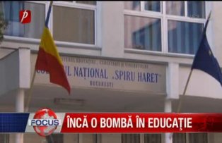 Inca o bomba in educatie