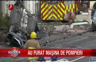 Au furat maşina de pompieri