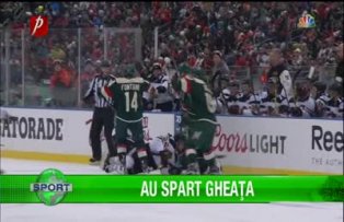Au spart gheaţa