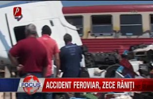 Accident feroviar 10 raniti