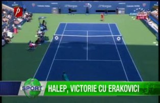 Halep, victorie cu Erakovici