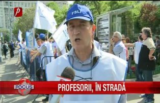 Profesorii, in strada