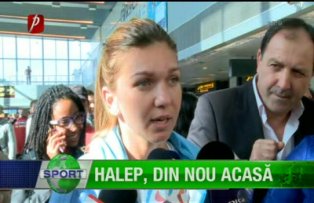 Halep, din nou acasă