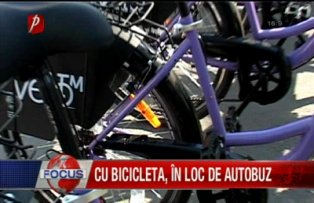 Cu bicicleta in loc de autobuz