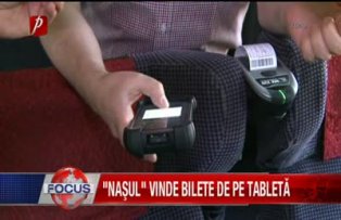 Nasul vinde bilete de pe tableta