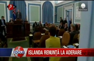 Islanda renunta la aderare