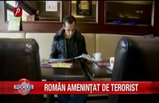 Roman amenintat de terorist