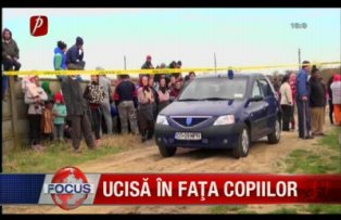 Ucisa in fata copiilor