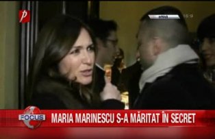 Maria Marinescu s-a măritat in secret