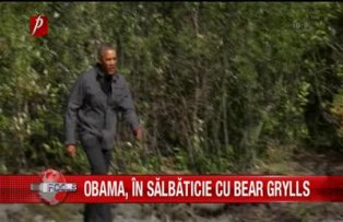 Obama in salbaticie cu Bear Grylls